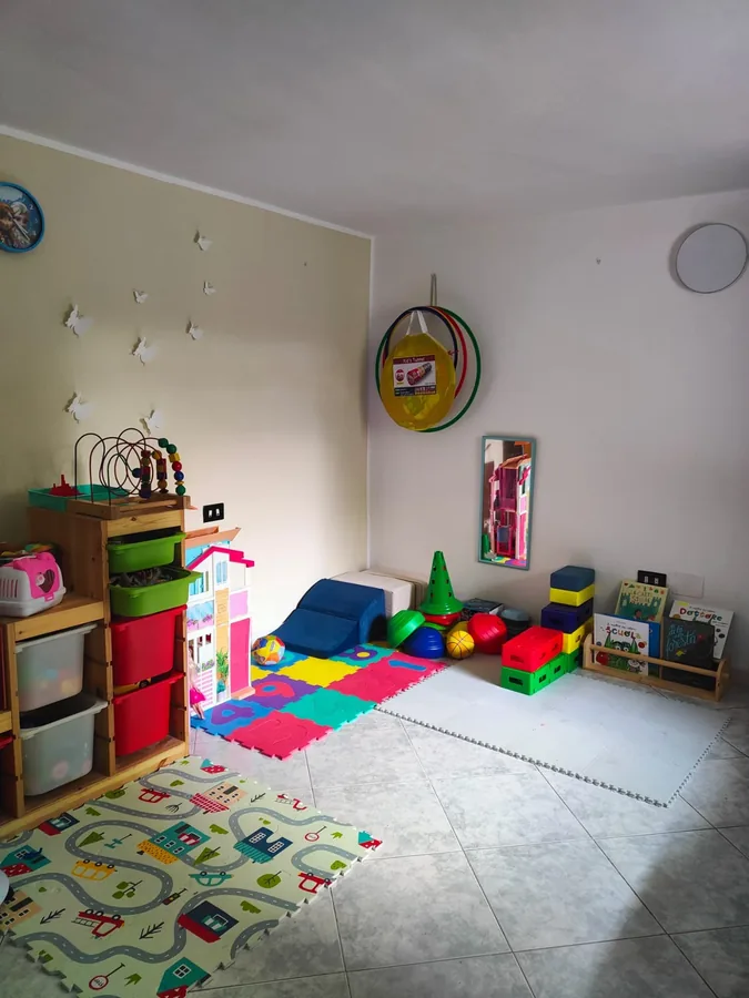 La sala per le attività psicomotorie